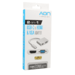 ADAPTADOR AON USB-C A HDMI-VGA