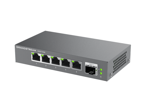 SWITCH GRANDSTREAM GWN7700M 5 PTOS GIGA+ FIBRA OPTICA