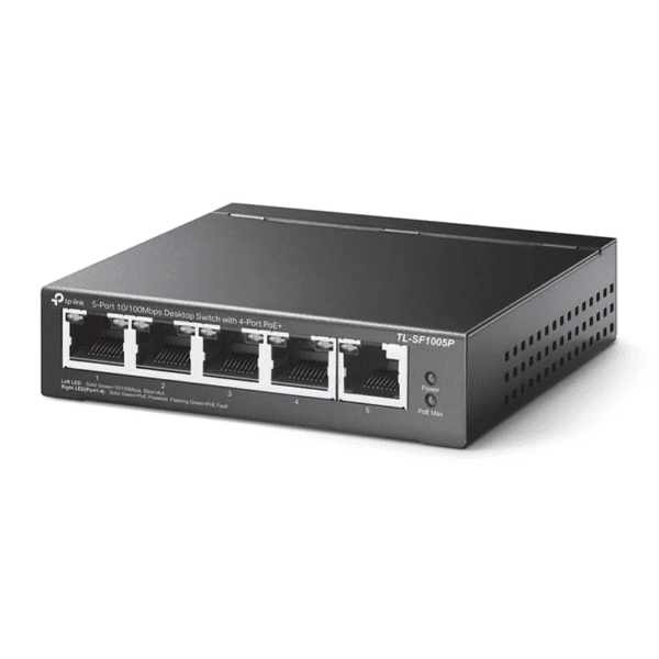 SWITCH POINT TP-LINK 5 PUERTOS TL-SF1005P 10/100MPBS
